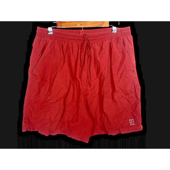 Nike Shorts Size XL Challenge Court Mens Andre Agassi Vintage 90s Nylon Red - Picture 1 of 7